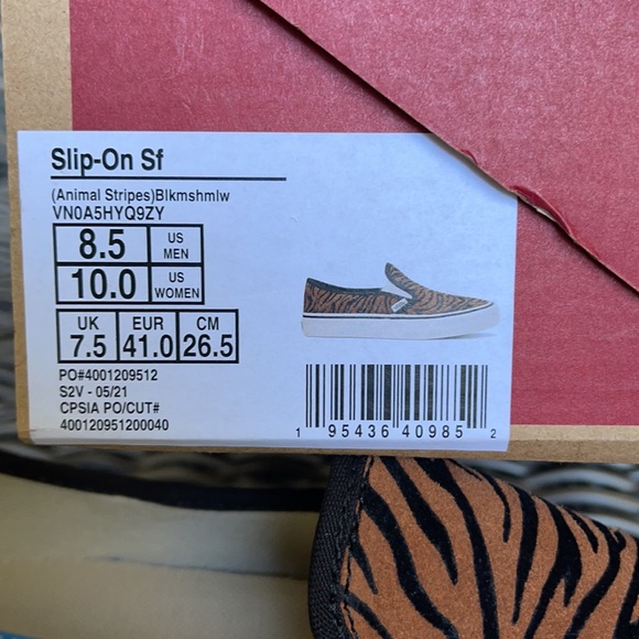 Vans Slip-On SF Animal Stripes Black/Marshmallow WMNS - Picture 16 of 16
